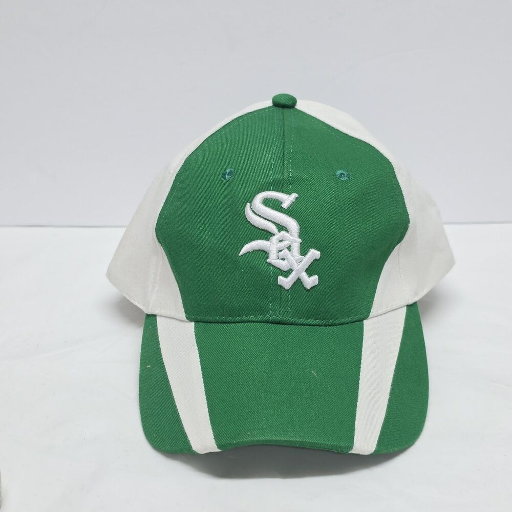 Chicago White Sox Miller Lite Kick 10 Pro Gear White Green Hat Adult Adjustable